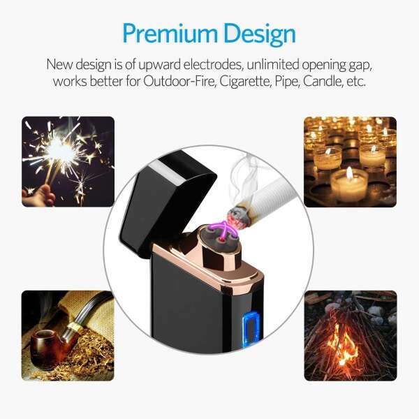 Encendedor Arco Eléctrico Plasma Recargable Usb, Indicador B - Image 4