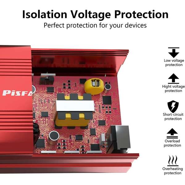 Pisfau - Inversor De Corriente De Coche De 150 W - Image 4