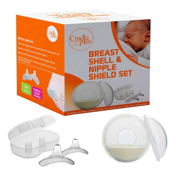 Cradle Plus Protector De Pezones Juego Completo De 5 Uds Talla Amplia - Image 2
