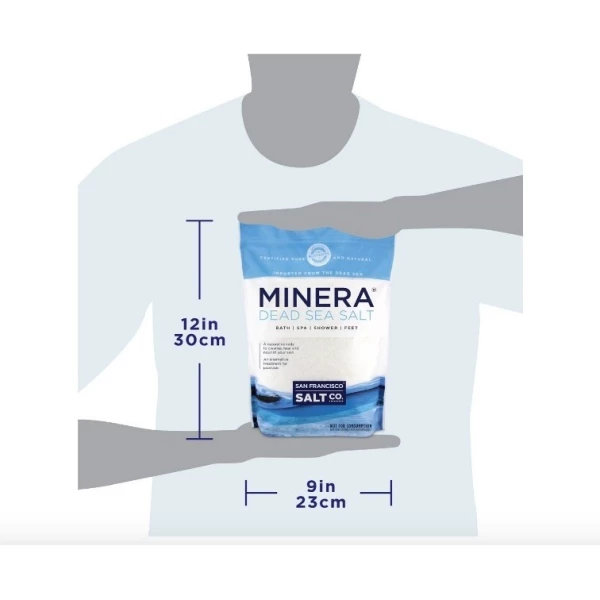 Minera Sal Mar Muerto 5lb Para Bañar, Pies, Spa Fragancia Mineral Metalico Natural - Image 3