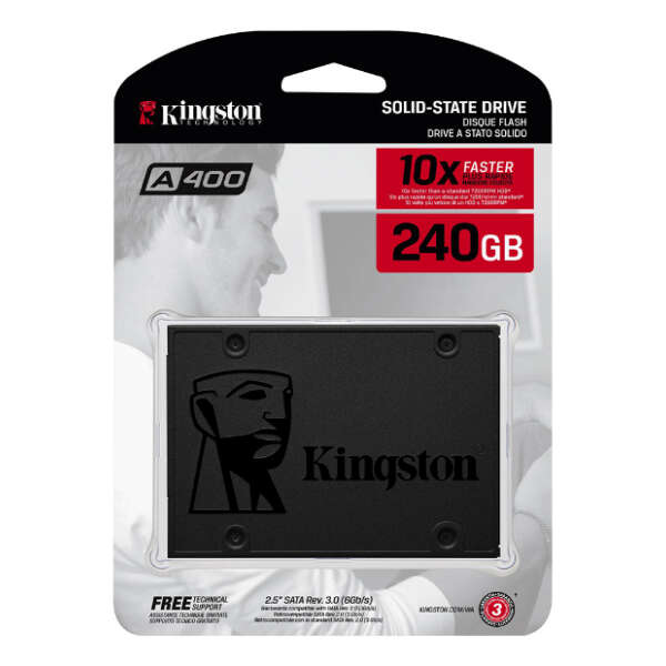 Disco Sólido Ssd Interno Kingston Sa400s37/240g Sa400s 240gb Negro - Image 4