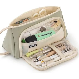 Easthill Estuche Para Lapices Gran Capacidad En Color Blanco Color Verde Claro Verde Claro