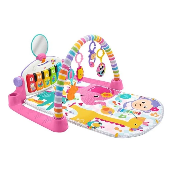 Fisher Price Deluxe Pataditas Piano Gimnasio Musical Bebe Color Rosa - Image 3