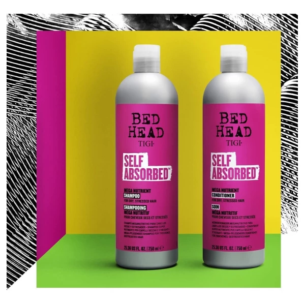 Tigi- Bed Head Self Absorbed Shampoo Y Acondicionador 750ml - Image 4