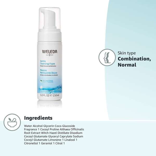 Espuma Facial De Limpieza Suave, Weleda 5 Onzas - Image 3