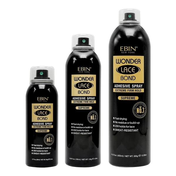 Ebin Wonder Lace Bond Spray Adhesivo De Peluca Encaje 180ml - Image 4