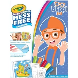 Crayola Color Wonder Blippi, Hojas Para Colorear/marcadores Color Arcoiris