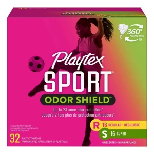 Playtex Sport Fresh Balance Tampones, Regular Y Super 32 Uds