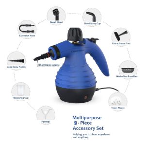 Comforday Maquina Limpieza A Vapor 9 Accesorios 127v Azul - Image 2