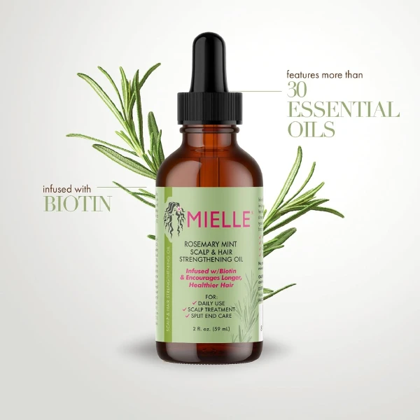 Mielle Organics Fortalecedor Cabello Con Biotina Y Romero - Image 3