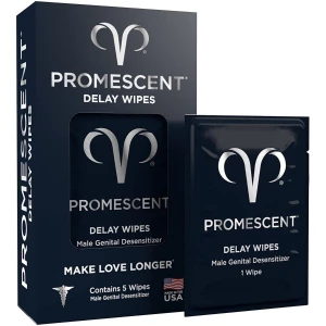 Promescent Toallitas Retardantes Delay Wipes Pack 5 Piezas