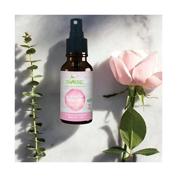 Sky Organics Tonico De Agua De Rosa Organico 4 Onzas 100% Pu - Image 5