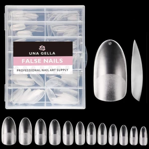 Una Gella Uñas Redondas De Almendra Mate, 216 Und