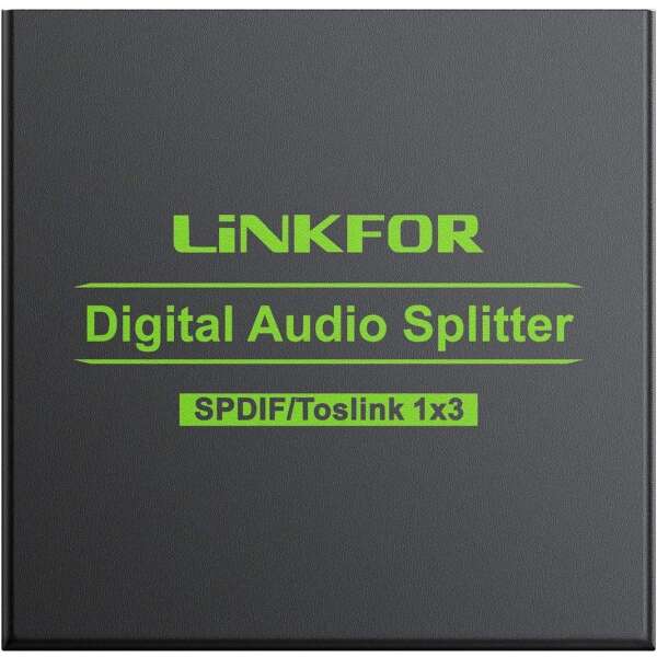 Linkfor Divisor Toslink De 3 Puertos Con 4 Cables De 5.9 Ft - Image 5