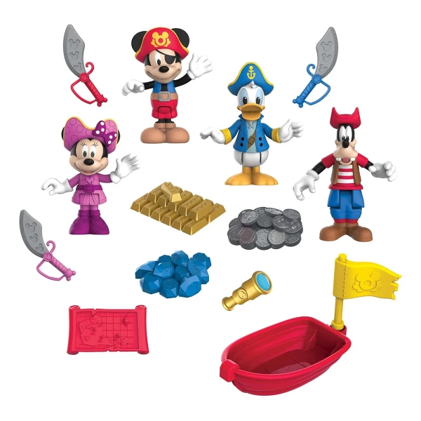 Just Play Mickey Mouse, Juego De Figuras De Aventura Pirata - Image 3