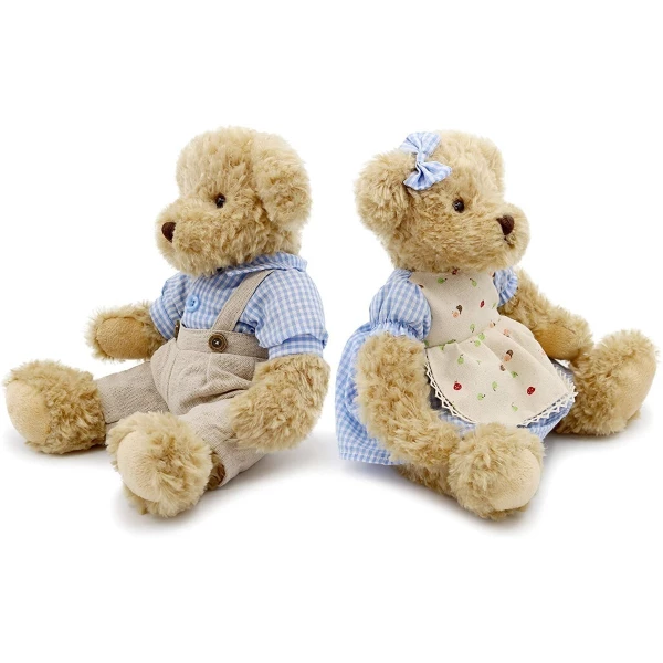 Oitscute - Juego De 2 Ositos De Peluche , Color Azul 28cm - Image 2