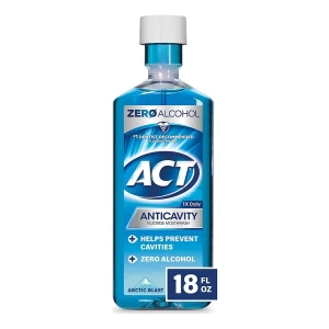 Act Anticavity Enjuague Bucal Con Flúor Sin Alcohol 18 Fl Oz