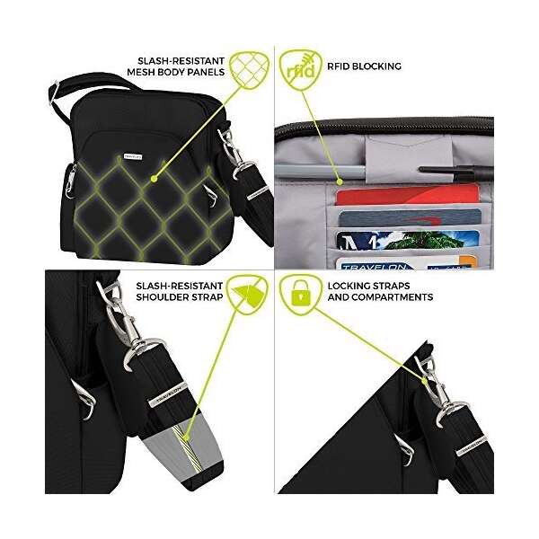 Bolsa De Viaje Antirrobo Negro 42224 50blackone Talla - Image 4