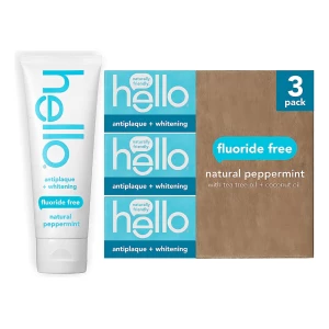 Hello Pasta De Dientes Blanqueadora Antiplaca, Pack 3