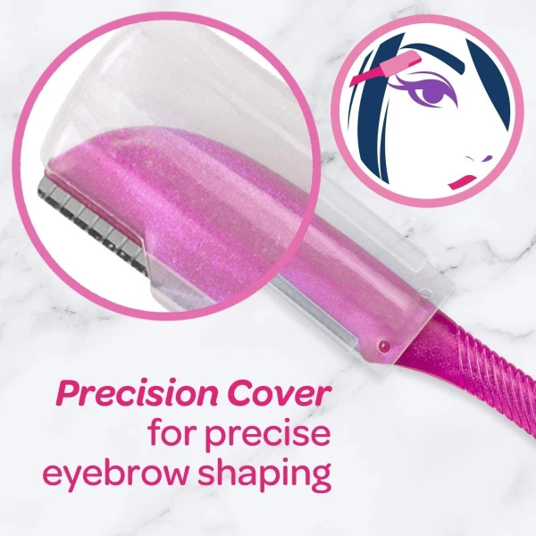 Schick Limpieza De Cejas Máquina De Afeitar Facial 3 Piezas - Image 3