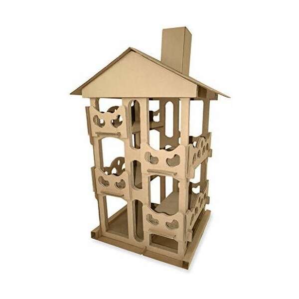 Muebles Para Mascotas Furhaven | Carton Corrugado Gato Rasca - Image 2