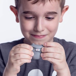 Juego De 2 Juguetes De Silicona Suave Para Aliviar El Estrés Color Gris Y Blanco - Image 2