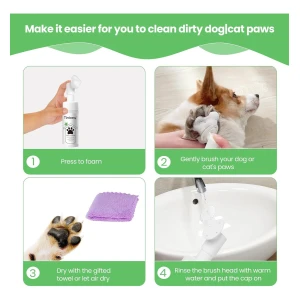 Limpiador Espumoso De Patas Para Perros Y Gatos Sin Enjuague - Image 3