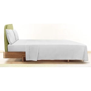 Utopia Ropa De Cama 6 Sabanas Mate Resistentes A Las Arrugas Color Blanco Diseño De La Tela Liso - Image 2