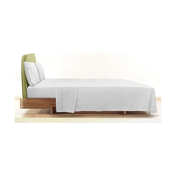 Utopia Ropa De Cama 6 Sabanas Mate Resistentes A Las Arrugas Color Blanco Diseño De La Tela Liso - Image 2