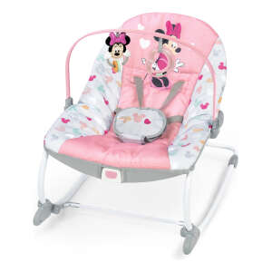 Mecedora Para Bebés Y Niños Pequeños Minnie Mouse De Bright Starts Disney Baby Con Vibración Y Barra De Juguetes Desmontable - Amigos Para Siempre, A Partir Del Recién Nacido 12209