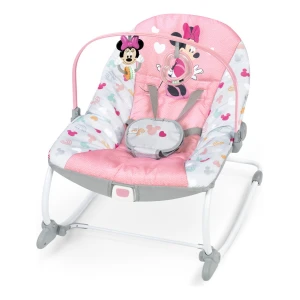 Mecedora Para Bebés Y Niños Pequeños Minnie Mouse De Bright Starts Disney Baby Con Vibración Y Barra De Juguetes Desmontable - Amigos Para Siempre, A Partir Del Recién Nacido 12209