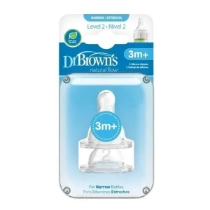 Tetina Mamila Dr Browns Options + Nivel 2 Estándar 2 Pzs