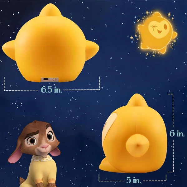 Disney Wish - Lámpara De Mesa Wish Star Inglés Estructura Amarillo Pantalla Amarillo - Image 3
