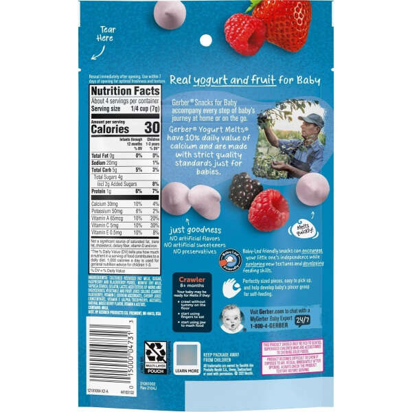 Gerber Snacks Variados Para Bebes Yogurt,lil Crunchies,puffs - Image 4