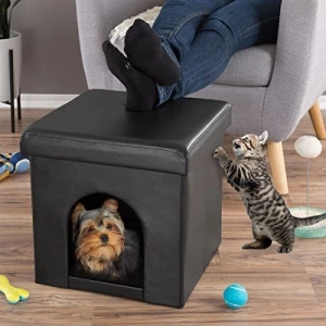 Cama Para Mascotas De Petmaker, Otomana, Plegable, Multiusos - Image 4