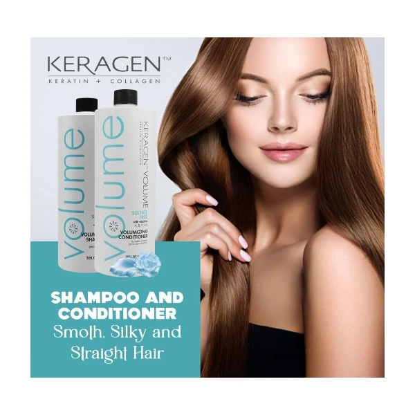 Keragen Champú Y Acondicionador Voluminizador Para Cabello - Image 4
