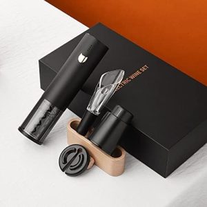 Rocyis Abrebotellas De Vino Automático 4 En 1 Y Accesorios Color Negro - Image 3