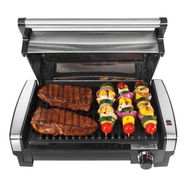 Hamilton Beach Parrilla Asador Eléctrico De Acero 25360 120v - Image 3