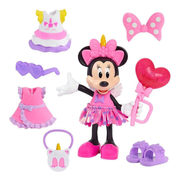 Just Play Minnie Mouse Fabulosa Muñeca De Moda Con Unicornio - Image 4