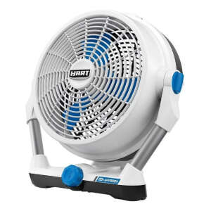 Hart Ventilador Híbrido, Aspa De 30.4 Cm, 20 V Y Sin Batería Cantidad De Aspas 3 Color De La Estructura Blanco Color De Las Aspas Azul Diámetro 30 Cm Frecuencia 50 Material De Las Aspas Plástico