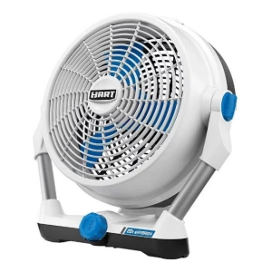 Hart Ventilador Híbrido, Aspa De 30.4 Cm, 20 V Y Sin Batería Cantidad De Aspas 3 Color De La Estructura Blanco Color De Las Aspas Azul Diámetro 30 Cm Frecuencia 50 Material De Las Aspas Plástico