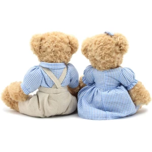Oitscute - Juego De 2 Ositos De Peluche , Color Azul 28cm - Image 3