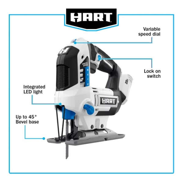 Hart Sierra Caladora Orbital Inalámbrica De 20 V Sin Bateria - Image 3