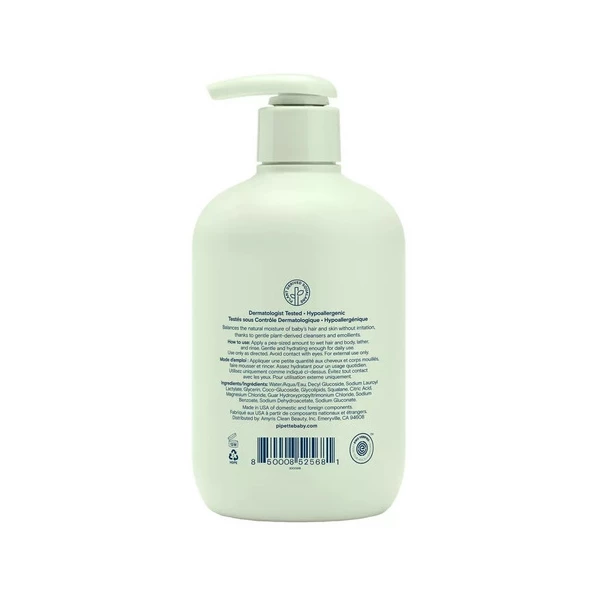 Pipette Baby Shampoo + Wash, Sin Fragancia 354ml - Image 3