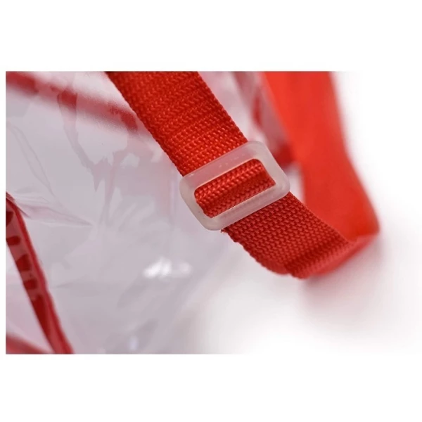 Bolso Tote Transparente Aprobado Por El Estadio Nfl - Tirant Color Rojo Diseño De La Tela Liso - Image 2