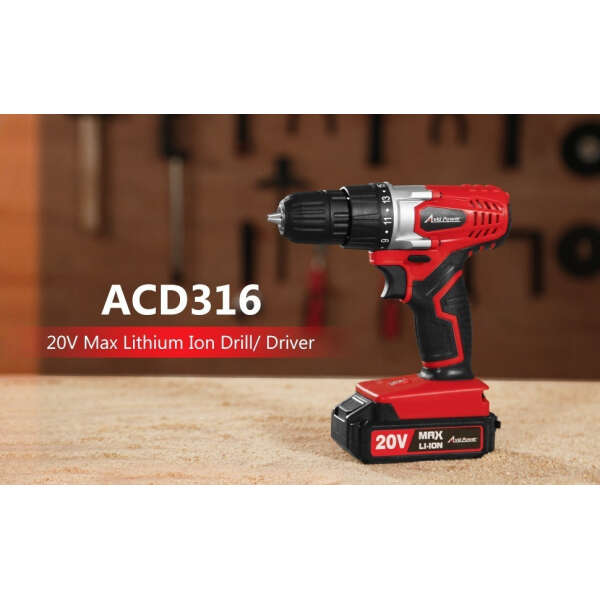 Taladro Inalámbrico De Litio 20v, Avid Power Juego De Brocas Color Rojo/negro Frecuencia 60 Hz - Image 2