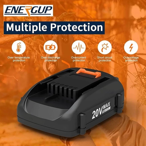 Energup Cargador + Pack De 2 Baterías De Litio De 20v 3.5ah - Image 5