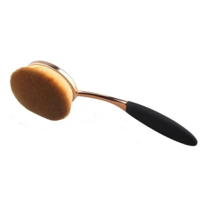Yoseng - Brocha Ovalada Para Base Maquillaje Pack 2 Color Negro - Image 2