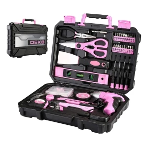 Juego De Herramientas Combinadas Deko (98 Piezas) Color Rosa - Image 3