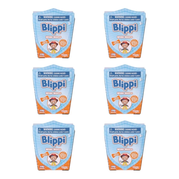 Blippi Mini Heroes Squishables Mystery 6 Pack Juguetes - Image 3
